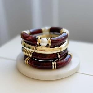 Kemik 4lü Lastik Bileklik Seti