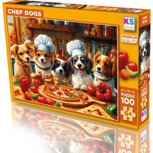 Ks Games Chef Dogs 100 Parça Puzzle