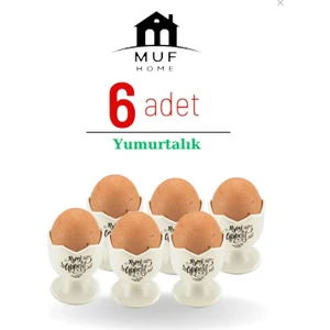 Yummy Kahvaltı Sofraları Için Yumurtalık Şık Sunumlar Için Yumurtalık (6 Adet Set) - Bpa Free