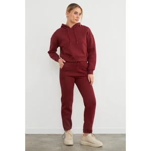 3 Iplik Beli Lastikli Paçası Stoperli Jogger Eşofman Altı