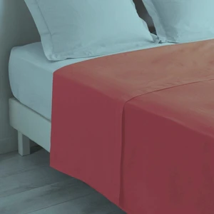 Makiteks %100 Pamuklu Fuşya 160X240 Tek Kişilik Yataklara Uygun Lastiksiz Düz Çarşaf