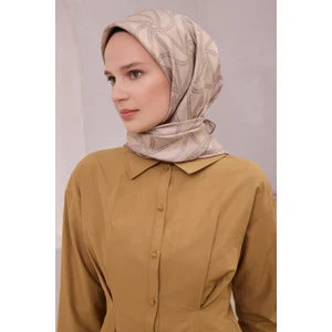 Geometrik Desen Ipek Twill Eşarp 4221D01 83