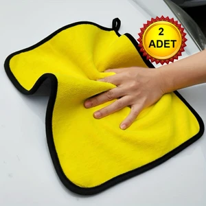 Araç Temizleme ve Kurulama Bezi 2 Adet 30X30 Çift Renk
