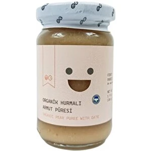OG natural Organik Hurmalı Armut Püresi 105 gr 6 Ay ve Üzeri Bebekler İçin Sağlıklı Seçim