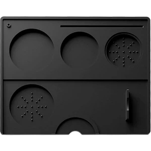 Espresso Tamping Mat Silikon Kahve Tamper Matı Kahve Pedi Tamper Istasyonu Barista Alet Çubuğu Espresso Aksesuarı - Siyah (Yurt Dışından)