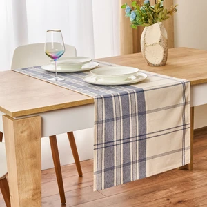 Myhome Deniz Runner - Ekru / Mavi - 45X150 cm