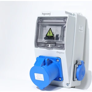 Elektrikli Araç Kombinasyon Kutusu, Tesla Blue Adaptöre Uyumlu,  ''medium All'' 3X32A + 1X16A