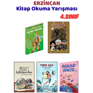 Erzincan Kitap Okuma Yarışması 4.sınıf Kitapları, 5 Kitap Set, 4.sınıf Masal Öykü
