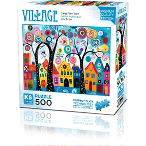 Ks Games Candy Tree Town 500 Parça Puzzle
