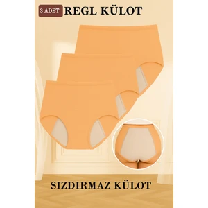 3'lü Regl Külodu Yüksek Bel Sızdırmaz Çok Katmanlı Süper Emici Yıkanabilir ve Konforlu