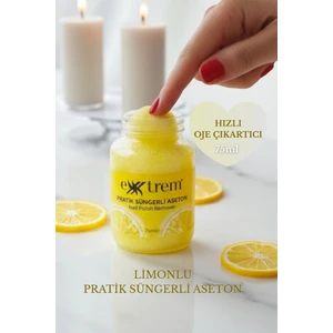 Pratik Süngerli Aseton Limon Kokulu 75 ml