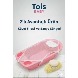 Tois Baby Küvet Filesi + Bebek Banyo Yıkama Süngeri 2 Si Bir Arada