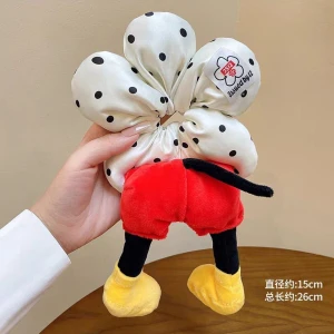 Pofuduk Simit Toka Mickey Mouse Karekterli Lastikli Saç Tokası NEW-100