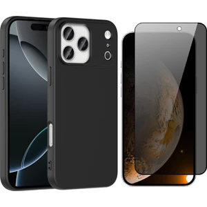 Apple iPhone 17 Pro Kılıf Zore Mara Lansman Kapak + Privacy Hayalet Ekran Koruyucu