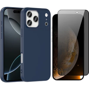 Apple iPhone 17 Pro Max Kılıf Zore Mara Lansman Kapak + Privacy Hayalet Ekran Koruyucu