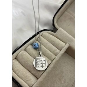 Kubera Yantra Plaka Çelik Uç Kolye (Para Mıknatısı)