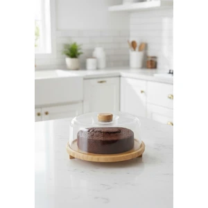 Hirus - Seffaf Kapaklı Kek Fanusu Ayaklı 27 cm