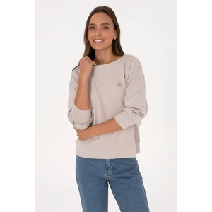 U.S. Polo Assn. Kadın Taş Bisiklet Yaka Sweatshirt 50314210-VR049