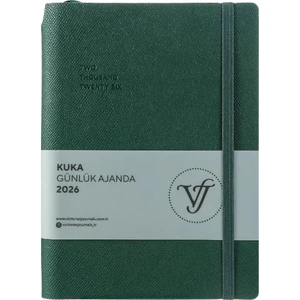 Victoria's Journals Kuka 2026 Günlük Ajanda A5 (14x21cm) Esnek Kapak Ivory 80gr.