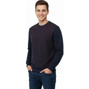 Erkek Mevsimlik Doğal Pamuklu Şık Sweatshirt Bisiklet Yaka Panolu Uzun Kollu Rahat Kesim Tam Kalıp