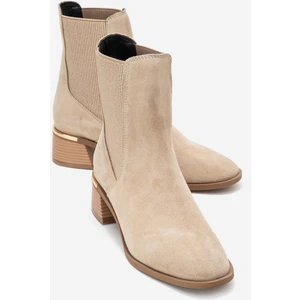 Neiva Bej Süet Hakiki Deri Kadın Chelsea Bot