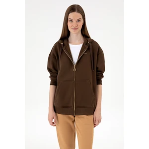 U.s. Polo Assn. Kadın Kahverengi Sweatshirt 50314130-VR029