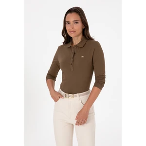 U.s. Polo Assn. Kadın Haki Sweatshirt 50313593-VR027