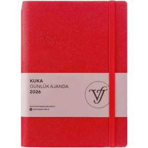 Victoria's Journals Kuka 2026 Günlük Ajanda A5 (14x21cm) Esnek Kapak Ivory 80gr.