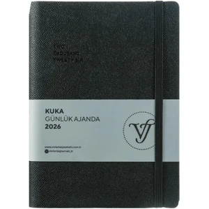 Victoria's Journals Kuka 2026 Günlük Ajanda A5 (14x21cm) Esnek Kapak Ivory 80gr.