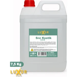 Luxor Kimya %45-48 Sıvı Kostik 7.5 kg Güçlü Yağ ve Kir Çözücü Endüstriyel Temizlik için