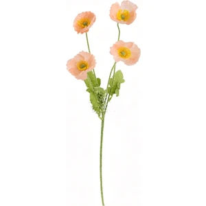 Yapay Çiçek 4lü Gelincik Dalı 60 cm Somon