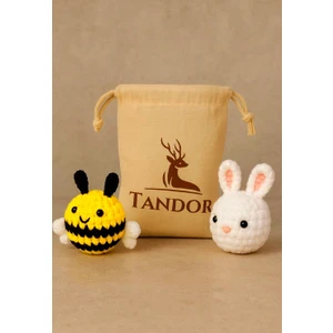 Amigurumi Kiti | Tavşan ve Arı Örgü Seti | Yeni Başlayanlar İçin | Anahtarlık Seçenekli