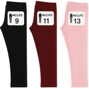 3'lü Set Çocuk Tayt Kışlık Şardonlu – Sıcak ve Konforlu