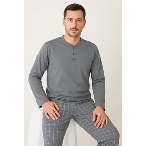 Modal Kumaş Yüzde Yüz  Pamuk Erkek Pijama  Takımı