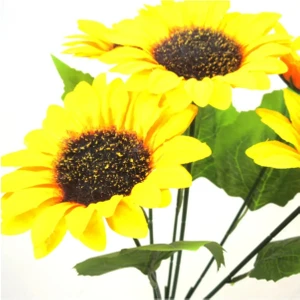 Yapay Çiçek 5 Dallı Ayçiçeği 50 cm
