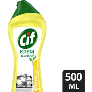 Krem Yüzey Temizleyici Limon Kokulu Yağ ve Kireç Sökücü Leke Çıkarıcı 500 ML