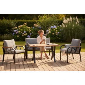 NERGİZ 2 1 1 MASA BAHÇE BALKON MUTFAK MOBİLYASI,KAYRAK GRİ