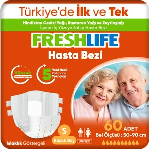 2'li Freshlife Small Yetişkin Hasta Bezi 30X2 (60 Adet)