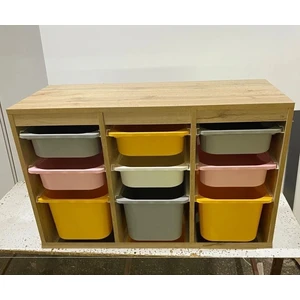 Oyuncak Dolabı Mdf Ahşap Desenli Ceylin 4