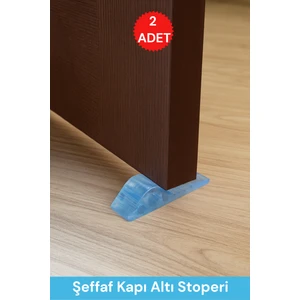 2 Adet Şeffaf Kapı Altı Stoperi Kapı Takozu Durdurucu Tutucu