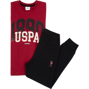 U.s. Polo Assn. Erkek Çocuk Bordo Pijama Takım 50318565-VR014