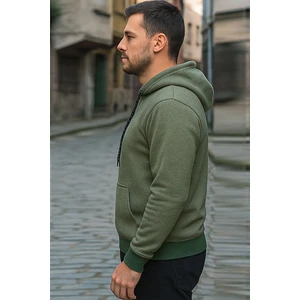 Erkek Yeşil Kapüşonlu Sweat