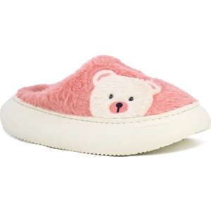 Kışlık Kadın Peluş Terlik – Tatlı Ayıcık Deseni, Kaymaz Eva Taban, Ses Yapmaz-Panda