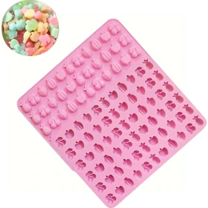 Silikon Kek Kalıp Çikolata Minik Meyve Figürleri Kalıbı Şeker Hamuru Jelibon Kalıbı