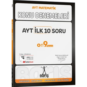 Barış Yayınları AYT İlk 10 Soru Konu Denemeleri