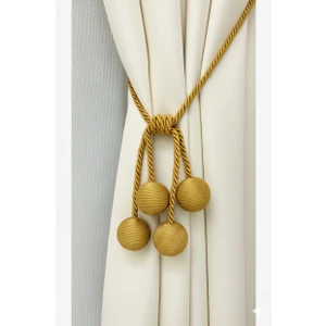 Modern Sarım 4 Toplu Braçol Kornişe Takmatik Ipli Tavan Perde aksesuarı