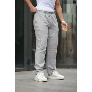 Keten Bağcıklı Jogger Pantolon
