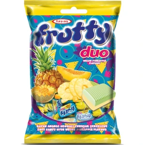 Frutty Duo Kavun Ananas Aromalı Yumuşak Şeker 1 kg