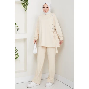 Çıtçıt Detaylı Oysho Ikili Takım 1624 - Bej