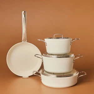 Biogranit White Stone 7 Parça Tencere Seti